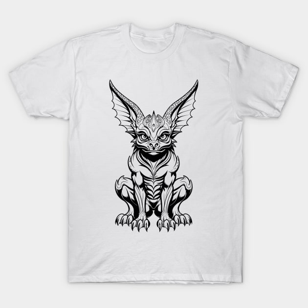 Cute Gargoyle Mythical Beast T-Shirt by SunGraphicsLab